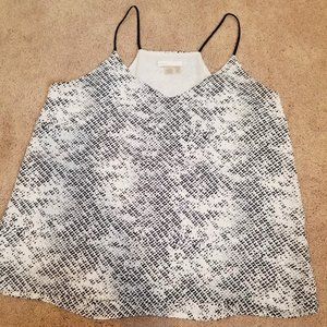 Black and White Strappy Top